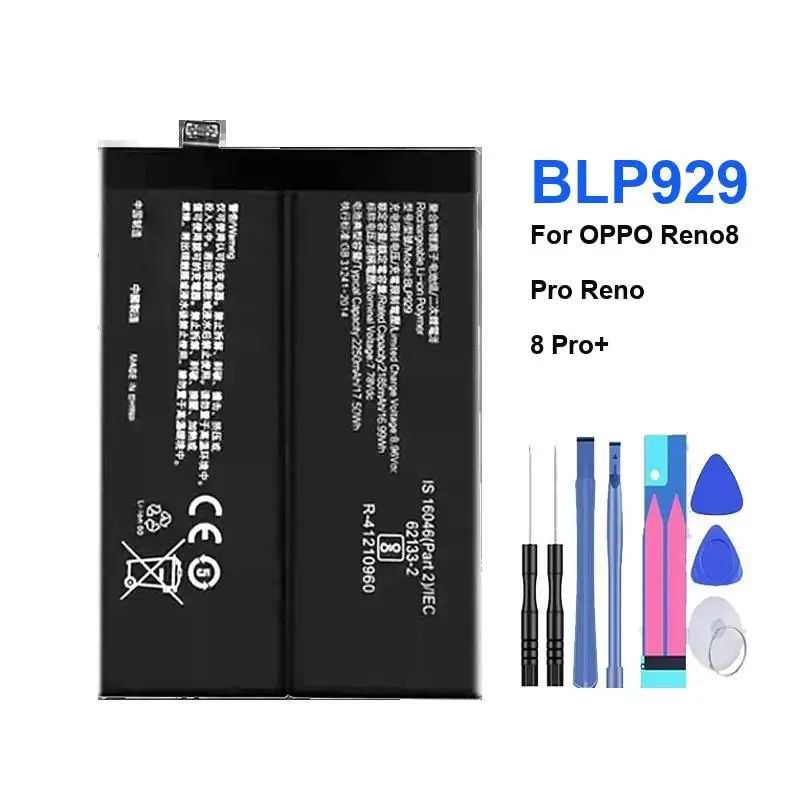 4500Mah Mobile Phone Battery For Oppo Reno 8 Pro Pro+ Rapid Charging Safe And Reliable  BLP929