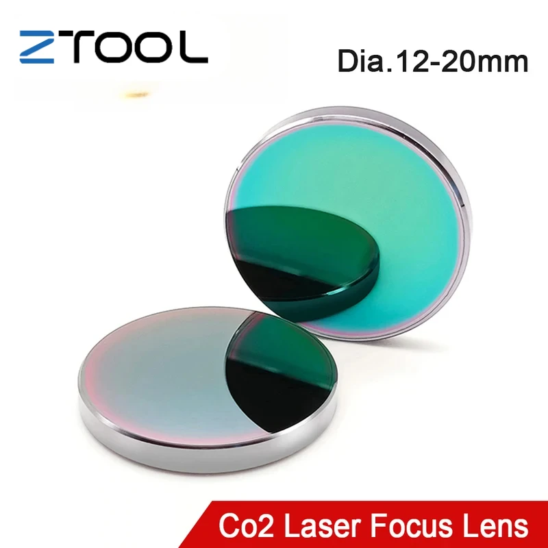 

USA CVD ZnSe Focus Lens Dia.12-25mm FL 38.1 50.8 63.5 76.2 101.6 127mm for CO2 Laser Cutting and Engraving Machine