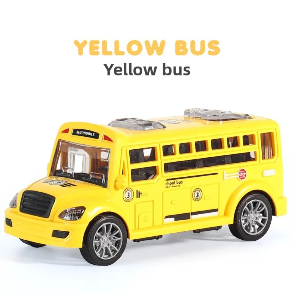 Crianças brinquedo inercia alimentado estilo dos desenhos animados ônibus modelo de carro para crianças educacional playtime presente idéia para festa de aniversário favor