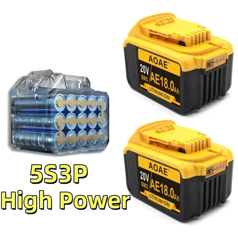 12000mAh/18000mAh 20V for Dewalt Power Tool Battery DCB206 DCB206 DCB205 DCB200 DCB207 DCB209 DCD740 DCD740B