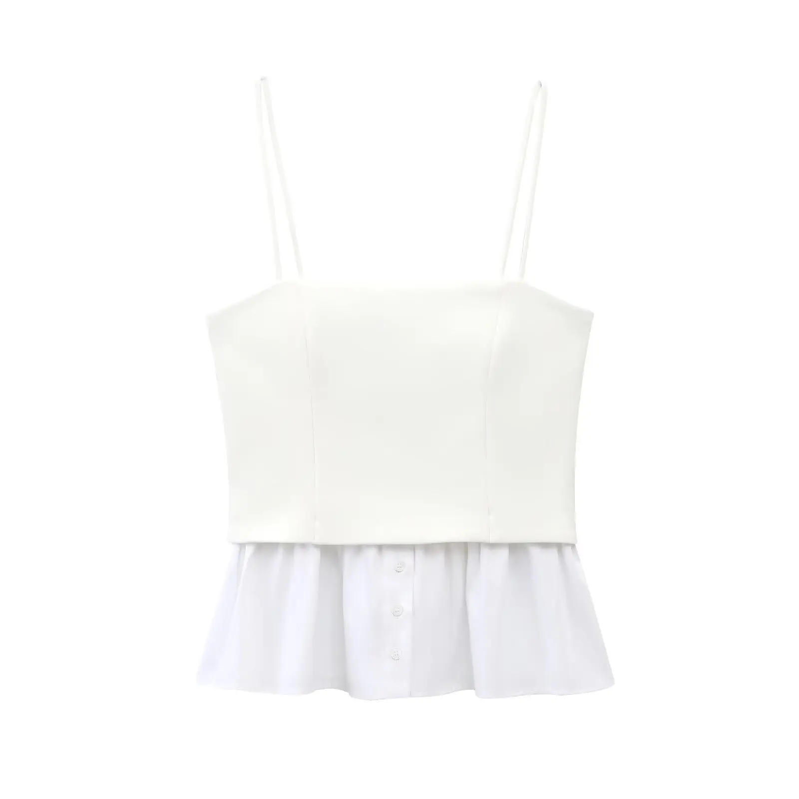 

UNIZERA women's fashionable and versatile top with contrasting colors and a slim camisole style summer new top
