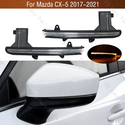 Luz intermitente para espejo retrovisor lateral de coche, lámpara indicadora para Mazda CX-5 CX5 2017 2018 2019 2020 2021