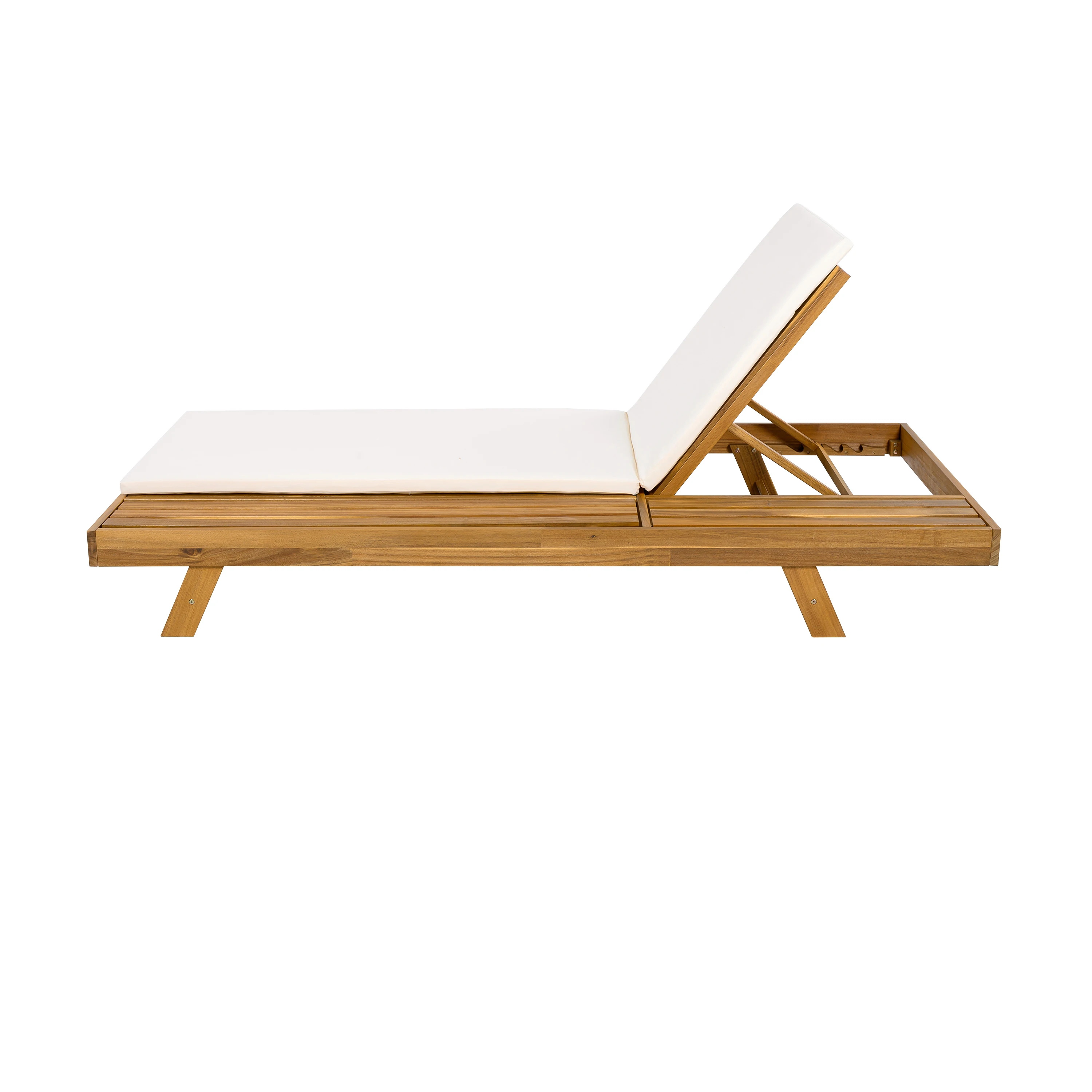 # Acacia Wood Pool Lounge Chairs Outdoor With Memory Foam Cushions-Eco-Friendly & Durable Outdoor Patio Furniture For Villa
