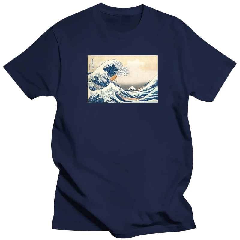 

Capybara Surfing Wave Harajuku Picture T Shirts Cotton Tee Men Women Japanese Short Sleeve Tops Casual Oversized Loose T Shirts