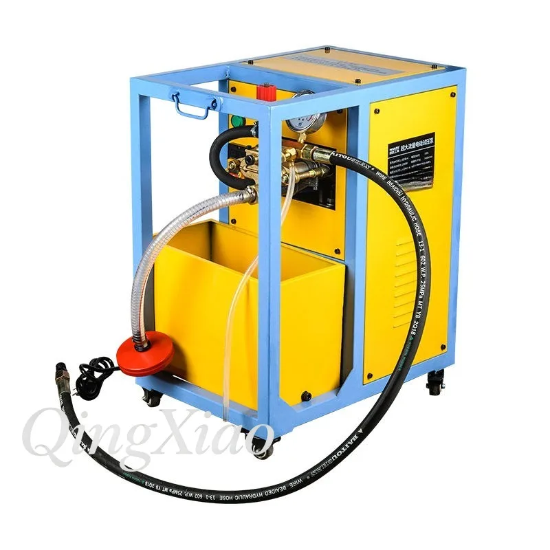 Handheld Electric Pressure Test Pump Dual Cylinder Brass Pump Head Auto Stop For PPR Pipe Floor Heating Pipe Leak Tester