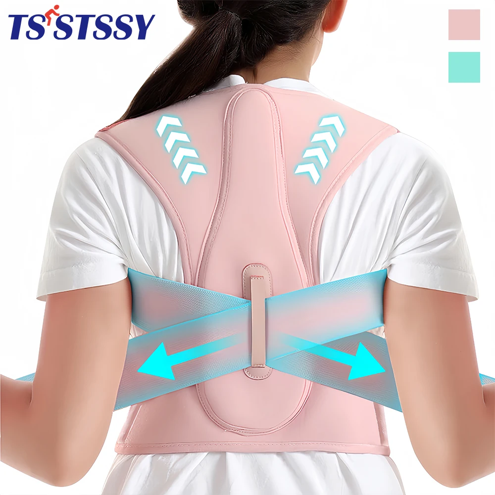 Kids Back Posture Corrector, Adjustable Back Brace Clavicle Support Brace for Thoracic Kyphosis Improve Slouching and Humpback