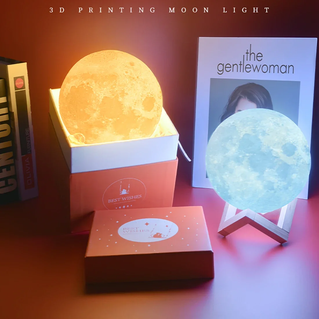 

3D Printing Moon Night Star Sky Planet Magnetic Levitation Moon Light Children's Lovers Birthday Gift