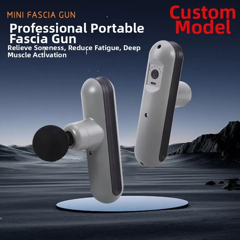 Portable Mini Electric Percussion Massage Gun Handheld Deep Tissue Muscle Massager For Sport Home Fitness Relaxation