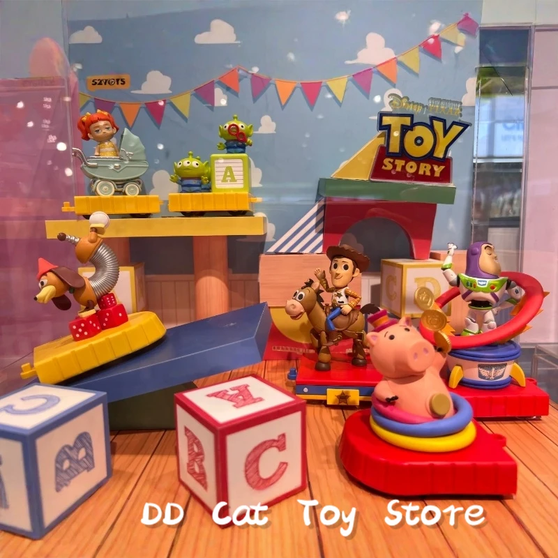 

In Stock Original 52toys Disney Toy Parade Series Blind Box Kawaii Buzz Lightyear Woody Action Figure Surprise Box Birthday Gift