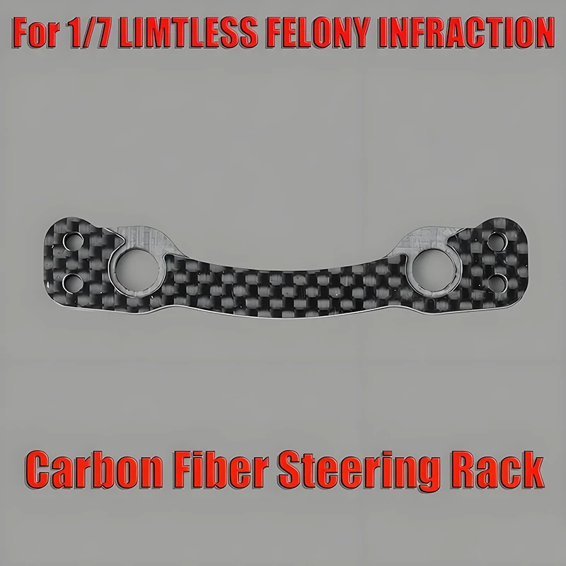 RC Car Carbon Fiber Steering Rack Ackerman Board for 1/7 ARRMA FELONY INFRACTION 6S LIMITLESS F1 V2 Car Truck AR340060