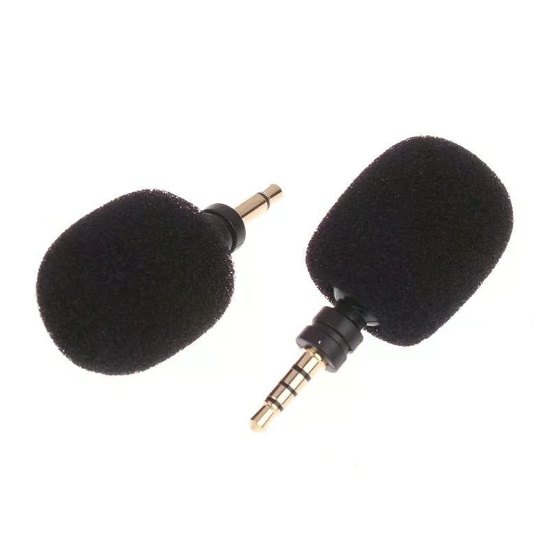 Portable Mini Microphone Mic 3.5MM Aux Mono / Stereo / 4 Pole Metal Capacitance Microphone For Laptop PC Smartphone