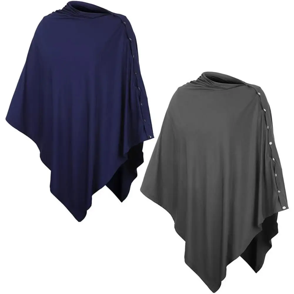 Comfortable Maternal Nursing Covers Button Anti-Exposure Nursing Scarf Soft Stroller Blanket Breastfeeding Blanket Outdoor
