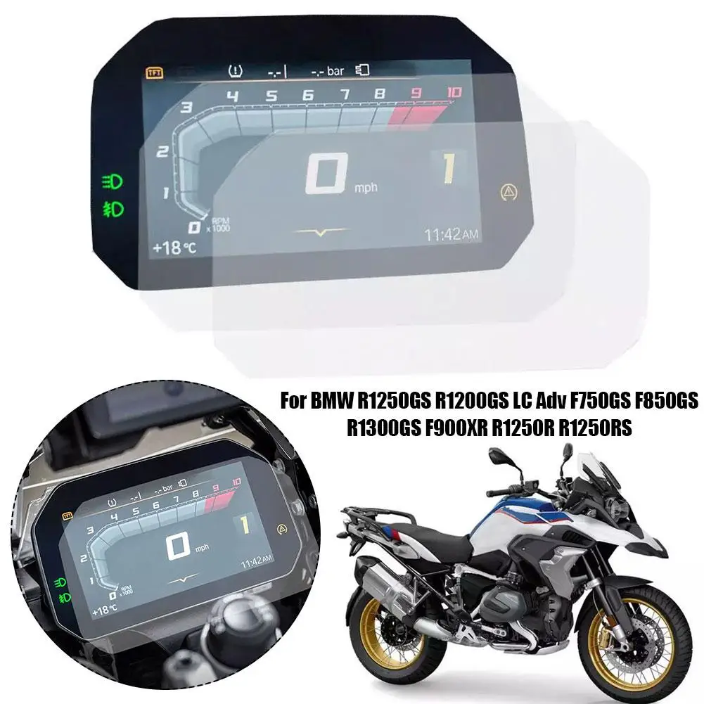 For BMW R1250GS R1200GS LC Adv F750GS F850GS C400X F900XR R1250R R1250RS Cluster Scratch Film Protection Screen Protector TPU