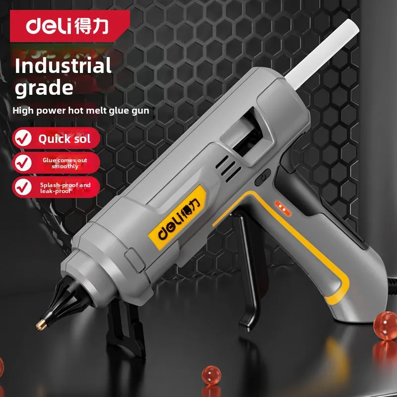 Deli Professional Hot Melt Glue Gun with Glue Stick, 40/50W Mini High-Power Silicone Gun, Household DIY Tool for Plastic Repair