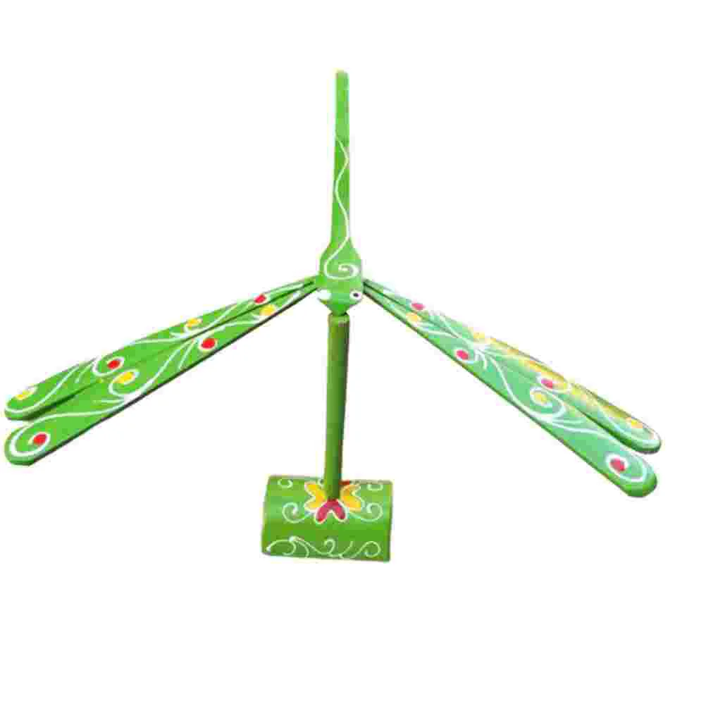 Dragonfly Toy Outdoor Toys Airplane Balance Bamboo Model Wooden Toddler for Toddlers