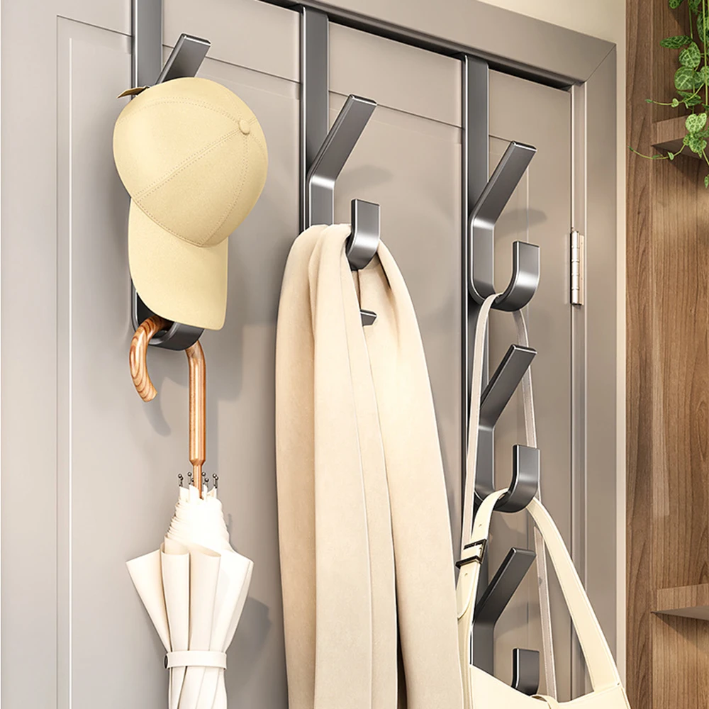 Easy Installation Door Hook-Strong Metal Coat Rack, Suitable for Clothes, Hats and Bags-Space Saving Design, Suitable for Bedroo