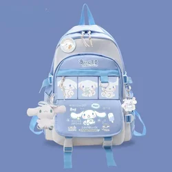 Sanrio Anime Cinnamoroll Student Bag Backpack Parent-Child Tarp, Mochilas Aestethic for Children Kawaii , Korean Style 백팩