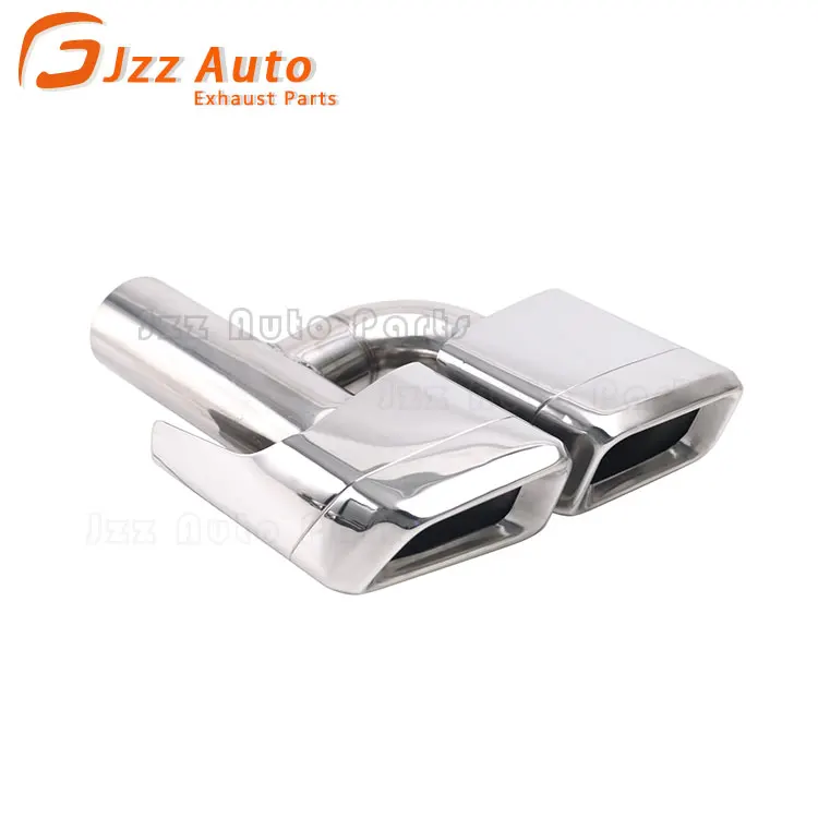 2PCS Car Exhaust Pipe Throat Tailpipes H Style Quad 304 Stainless Steel Dual Exhaust Tips for AMG W212 E63