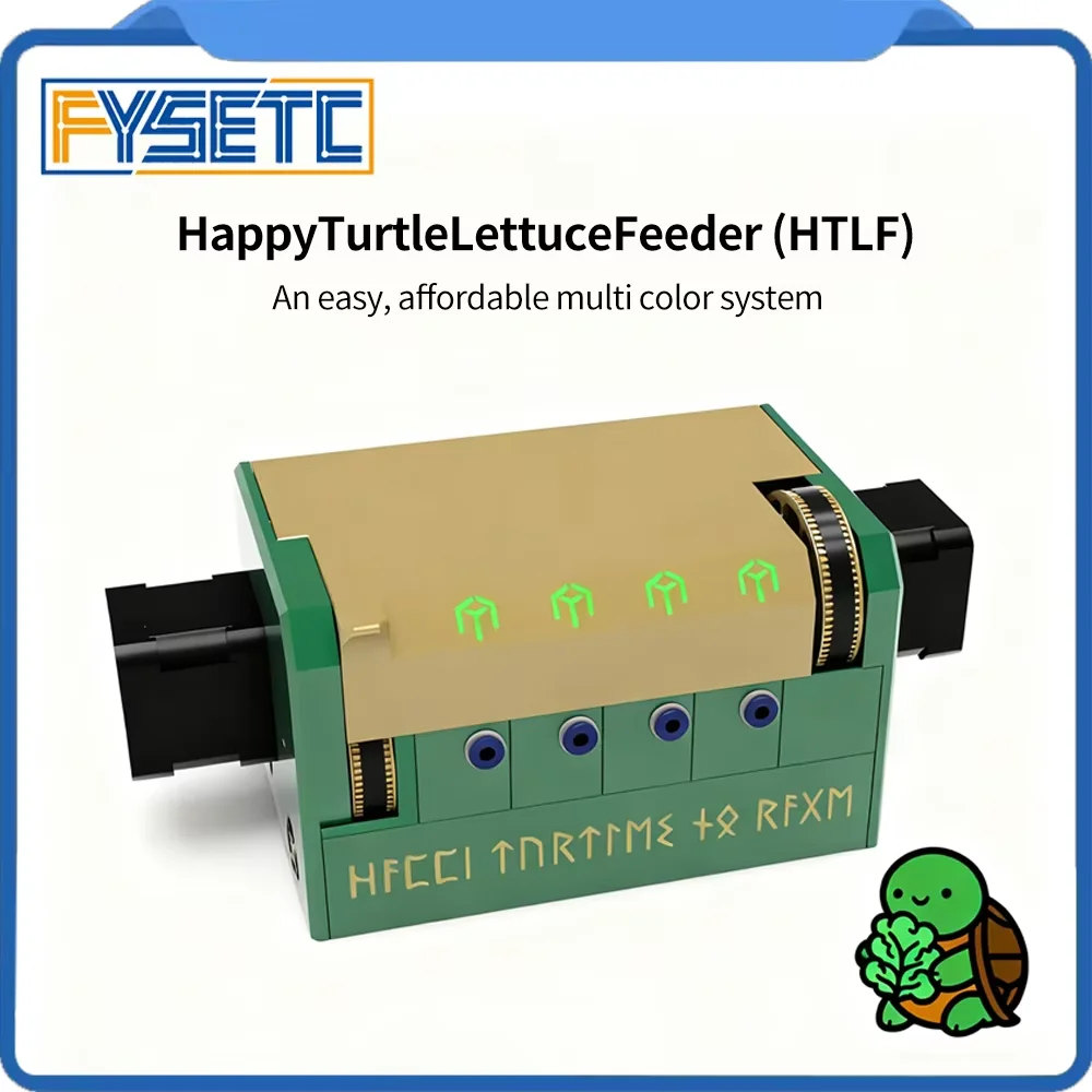 FYSETC Happy Turtle Lettuce Feeder Multi Color Printing System Kit HTLF Small BoxTurtle Parts for Voron SV08 Klipper 3D Printer