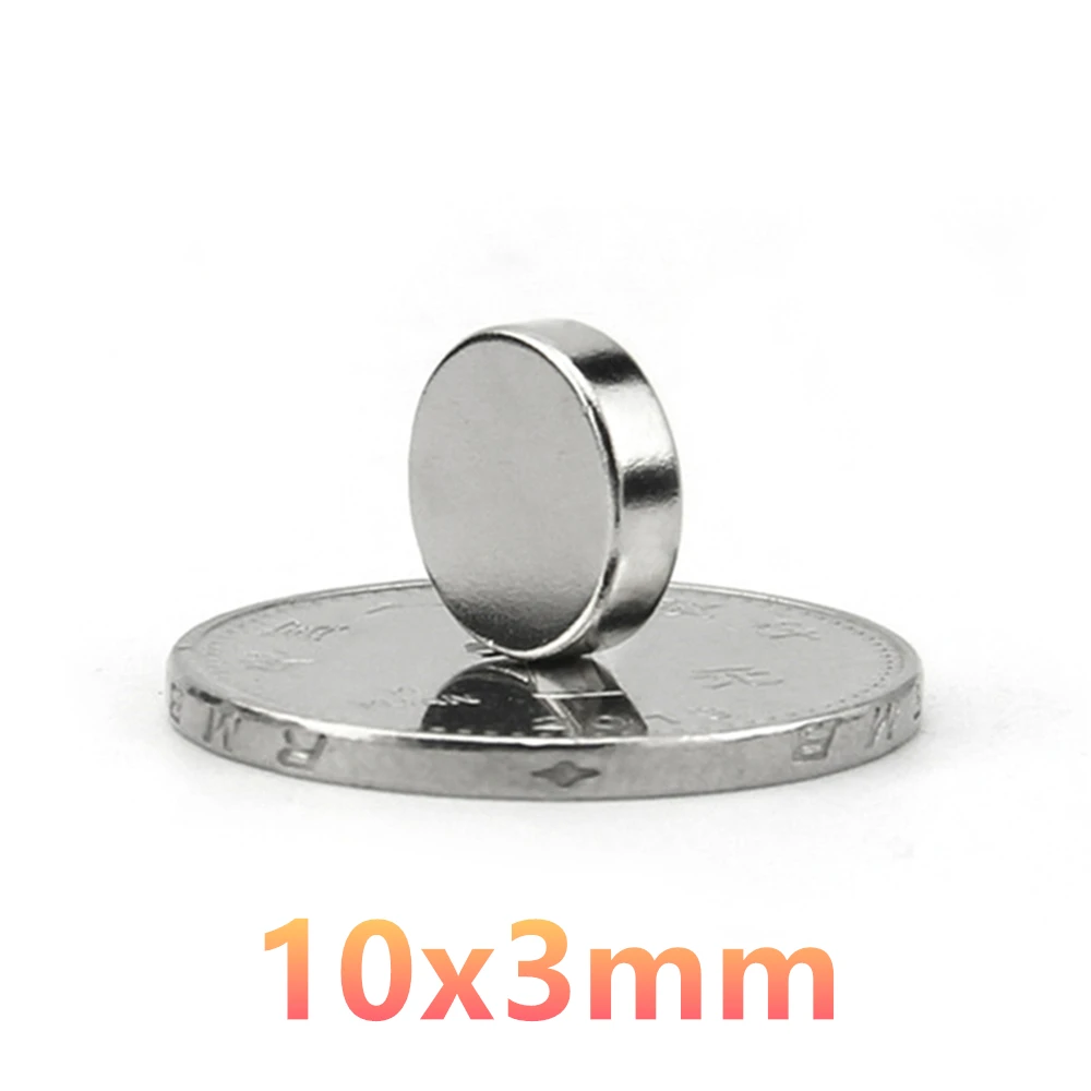 500pcs Strong Round 10*3mm N35 Rare Earth Neodymium Magnet Art Craft Fridge 10x3mm