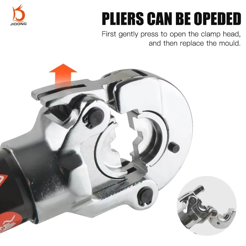 ES-300 18V Lithium Ion Battery Powered Hydraulic Plier 16-300mm² Cu/AL Portable Rechargeable Cable Terminal Crimping Plier