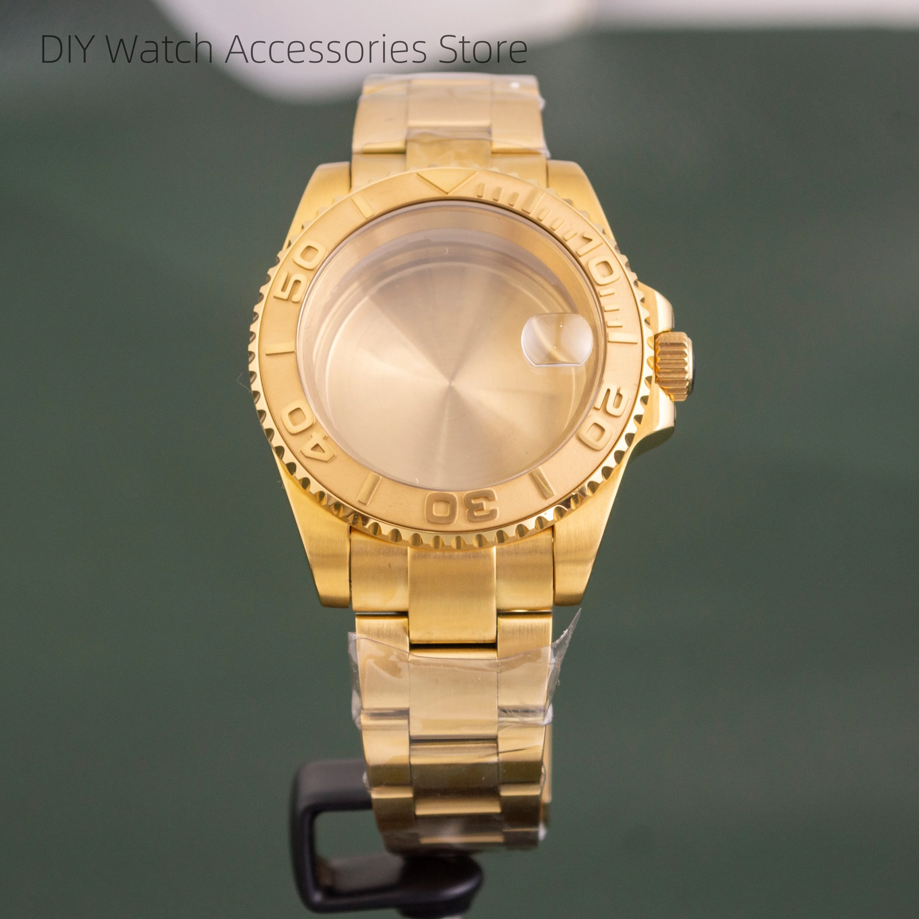 

316L Stainless Steel Jubilee Bracelet 40mm Watch Case Strap Sapphire Glass for NH35 NH36 Movement Yacht-Master Cases