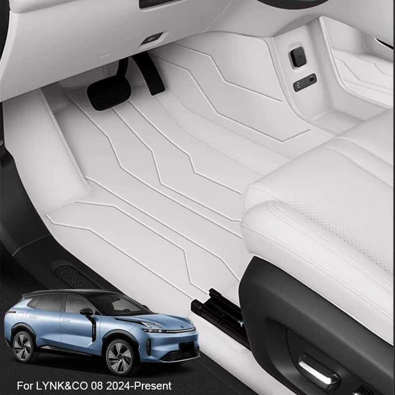 

For LYNK&CO 08 2024-Present Custom Nappa Leather Anti-Slip Car Foot Protect Mat Luxury Waterproof Floor Pad Interior Accessory
