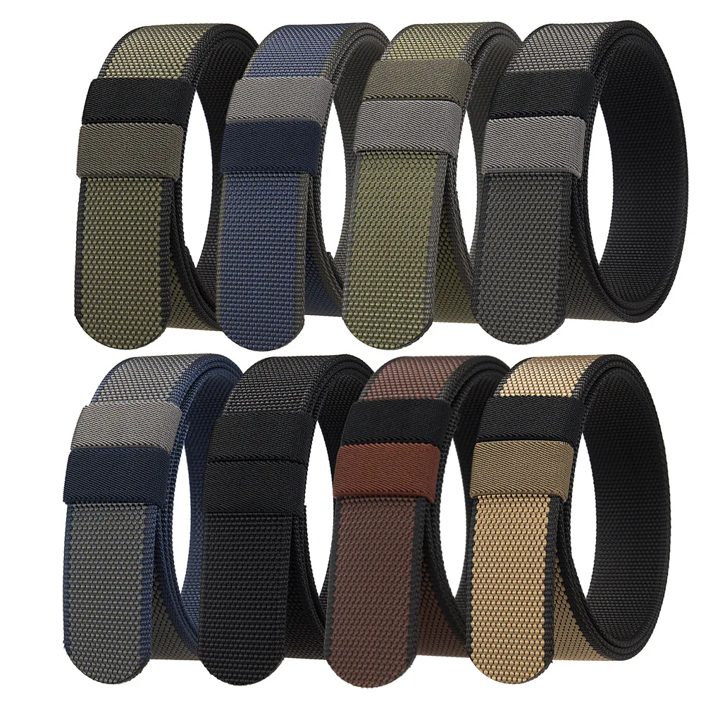 

3.8cm New Lazy Men's Belt Is Trendy and Versatile, Double Sided Nylon Fashion Casual Belt Strip LY138-39746