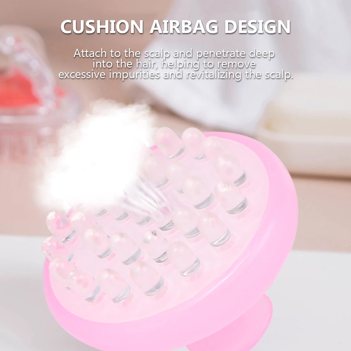 

2pcs Massage For Hair Washing Home Salon Comb For Hair Use Scalp Blood Flow Comfortable Travel Durable Blue Pink Set