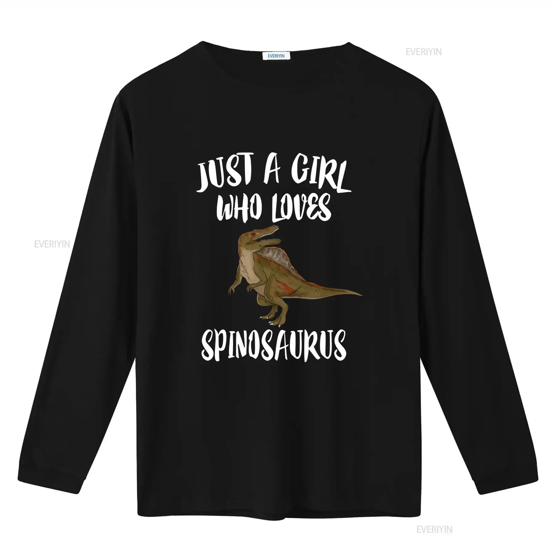 Just A Girl Who Loves Spinosaurus Dinosaur T Shirt Animal Lover Adult Toddler Infant Kids vintage Washed fashion Slightly