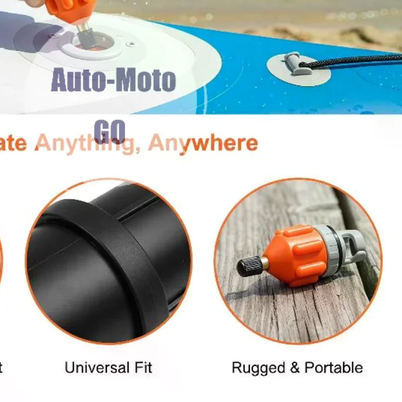 SUP Board Air Valve Adapter Leak-proof Universal Kayak Air Pump Converter for Inflatable Surfboard Water Sports Accessories