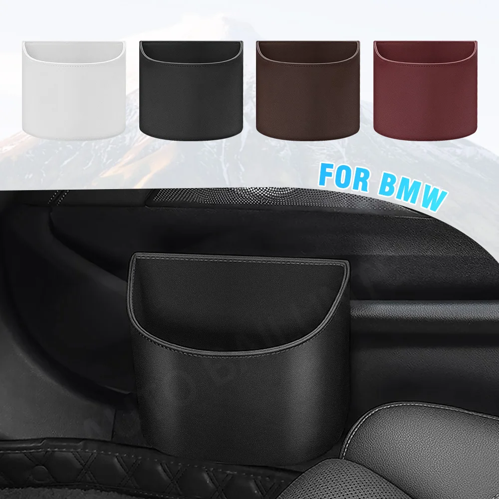 Car Accessories Trash Bin Interior Storage Case Portable Hanging For BMW X1 X3 X4 X5 X6 E84 F48 E83 F48 F25 E53 E70 F15 E71 E72