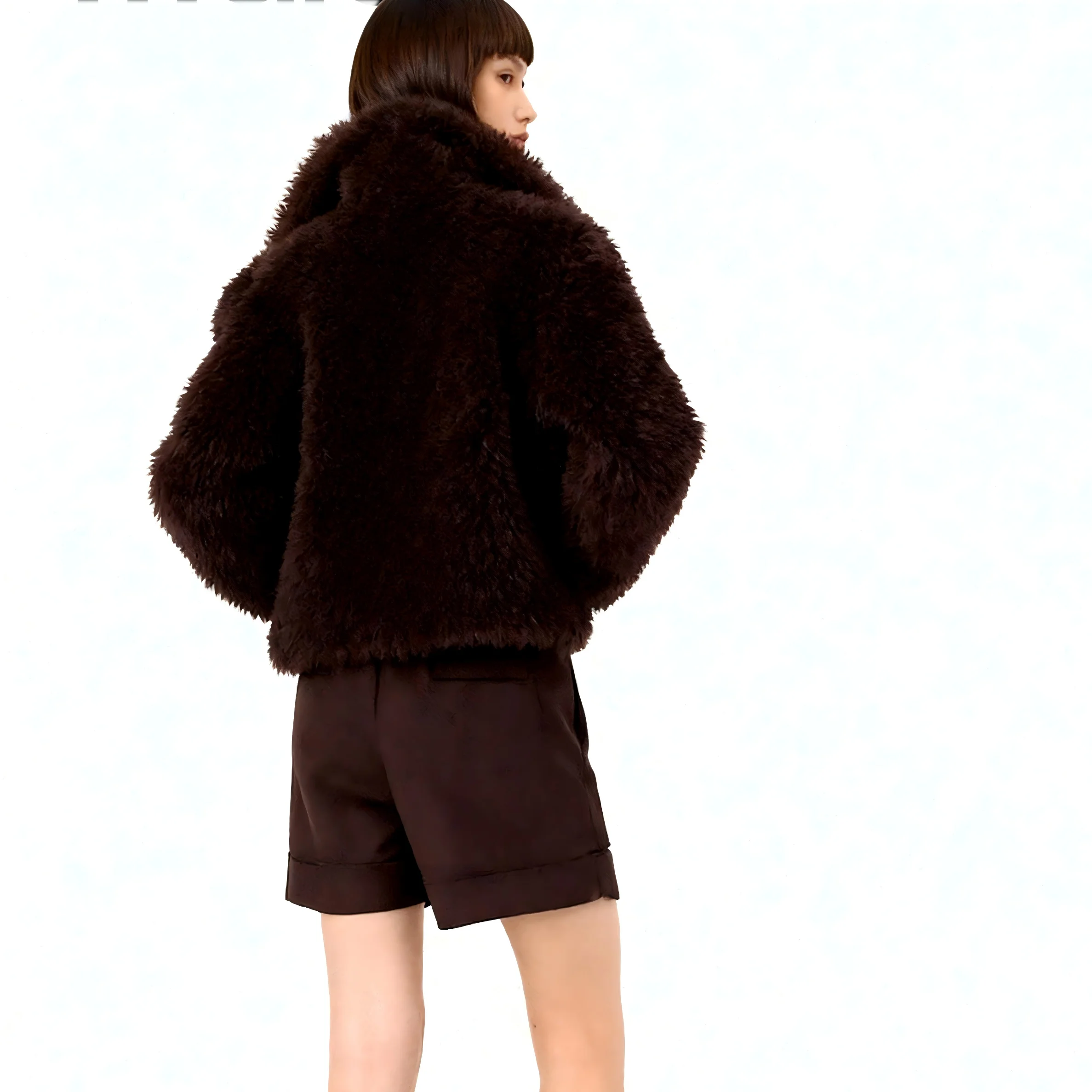 

【Gift Free】Woman Clothes Jacket Fur Coat Woman Short Plush Warm Long Sleeve Winter 2025
