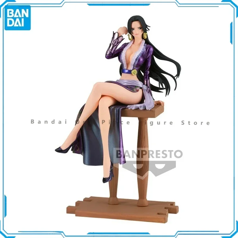 Em estoque original bandai shf boa·hancock figuras de ação animação brinquedos presentes modelo genuíno coletor anime hobby genuíno