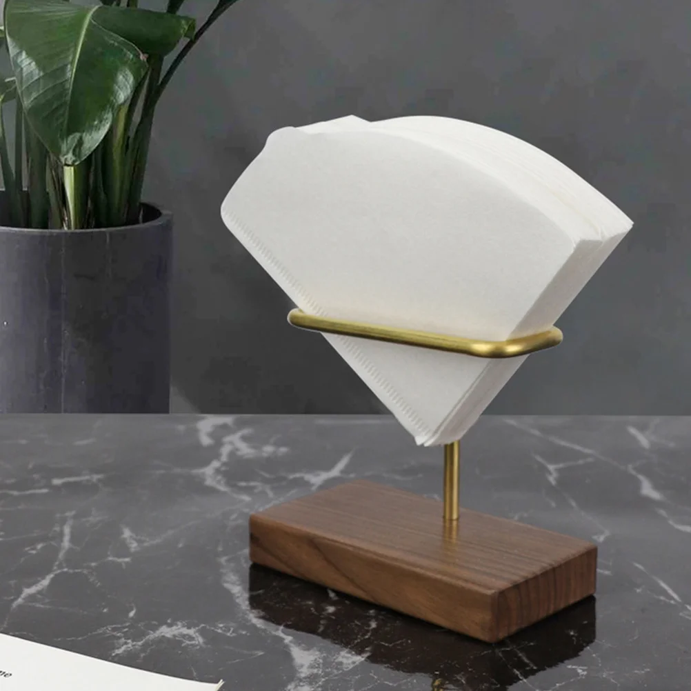 

Filter Paper Holder Brass Coffee Funnel Reusable Portable Design For Tapered Flat-Bottomed Square Filters Coffee