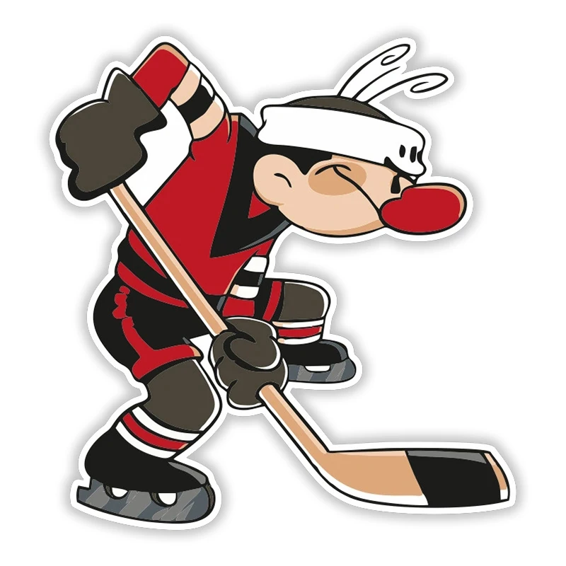 S50597# Various Sizes Personality PVC Decal Hockey Player V1 Waterproof Car Sticker on Motorcycle Laptop Decorative