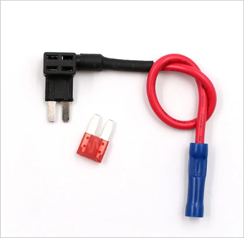 12V Fuse Holder Tap Add-A-Circuit Blade Holder Standard Mini Micro Ford Type APM ATC ATM With 10A Blade Car Fuse