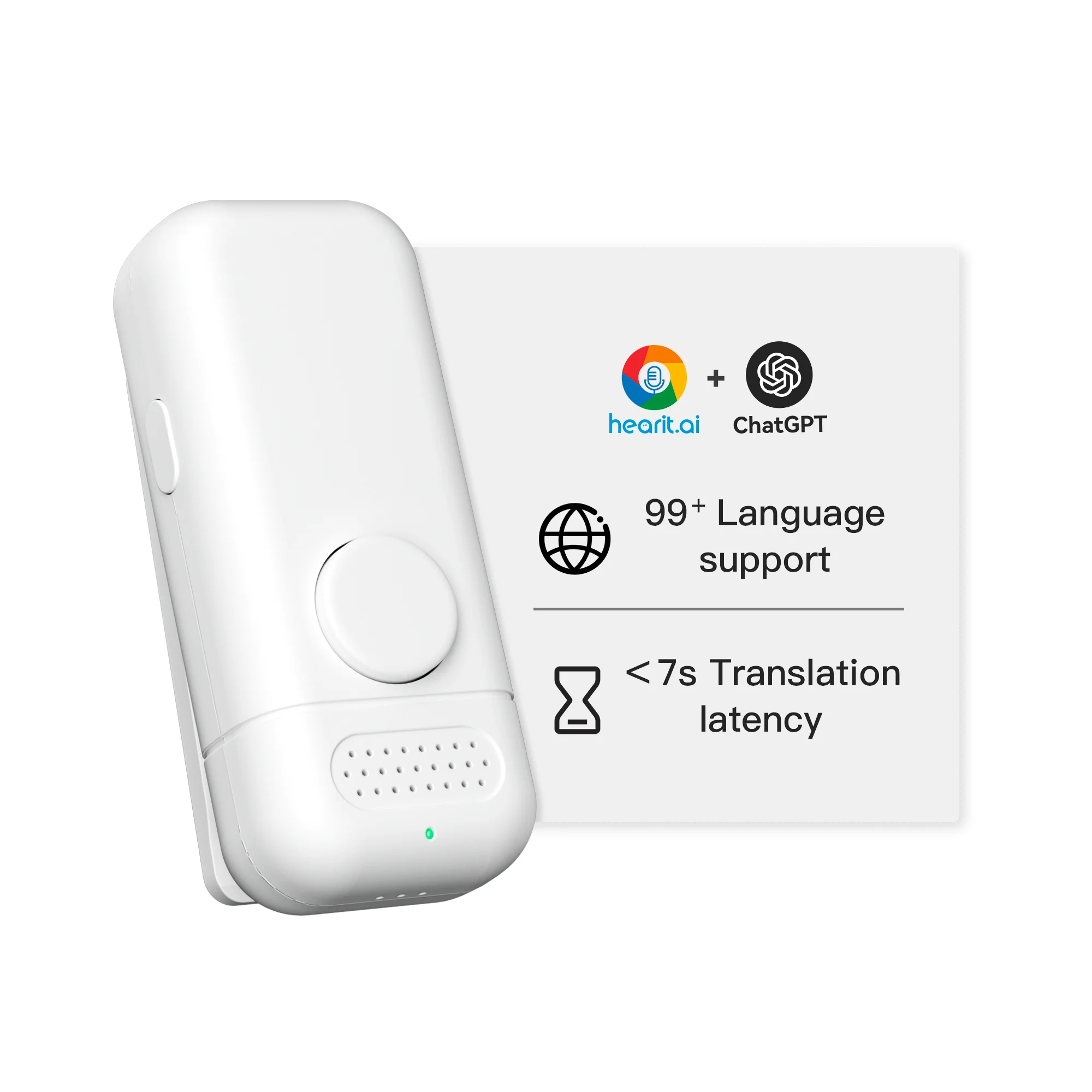 VoiceControlled AI Assistant with Voice Interface Technology Recorder Compatible with ChatGPT Responsive Microphone for