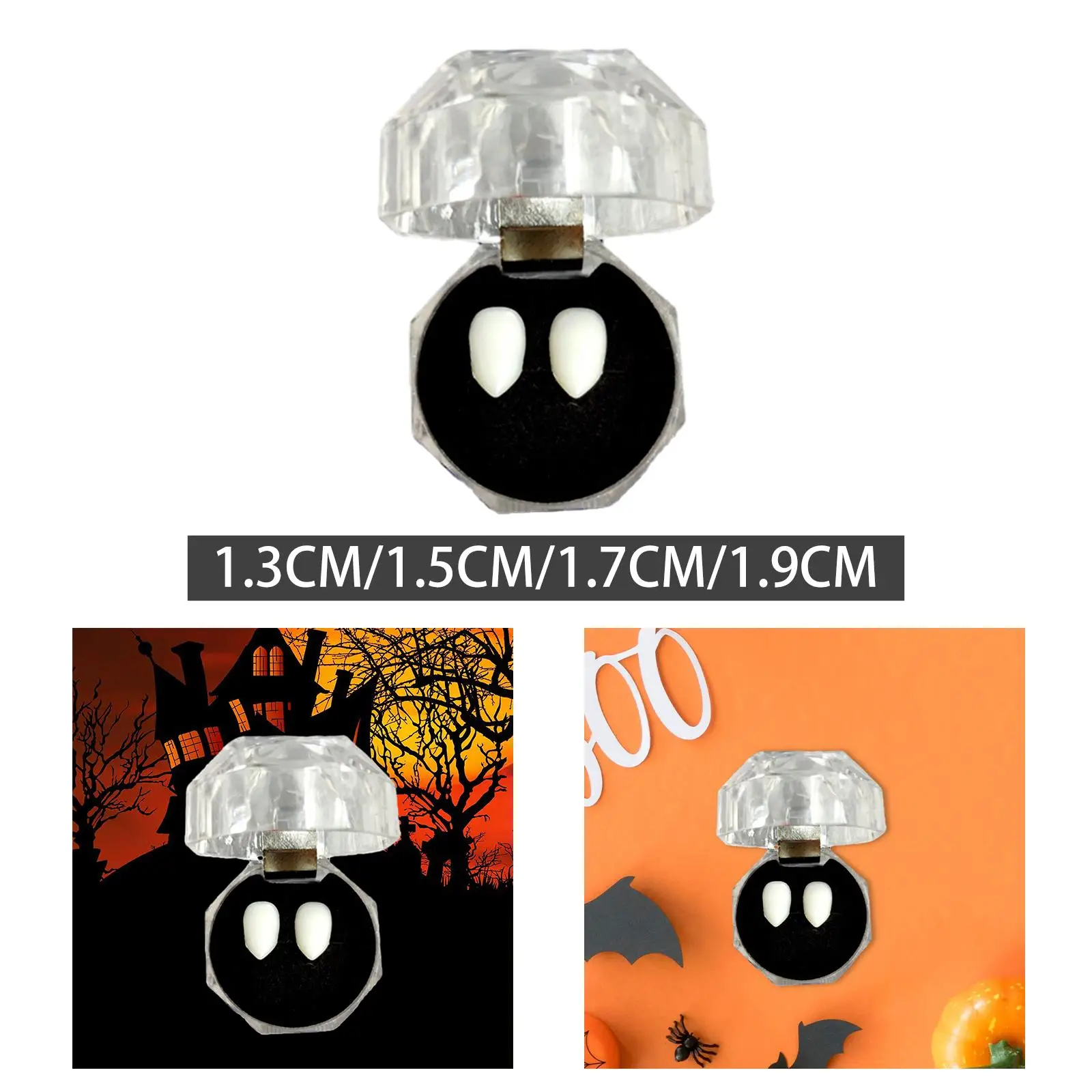 Fake Teeth Fangs Prop Decoration Party Favors Cosplay Makeup Easter False Teeth