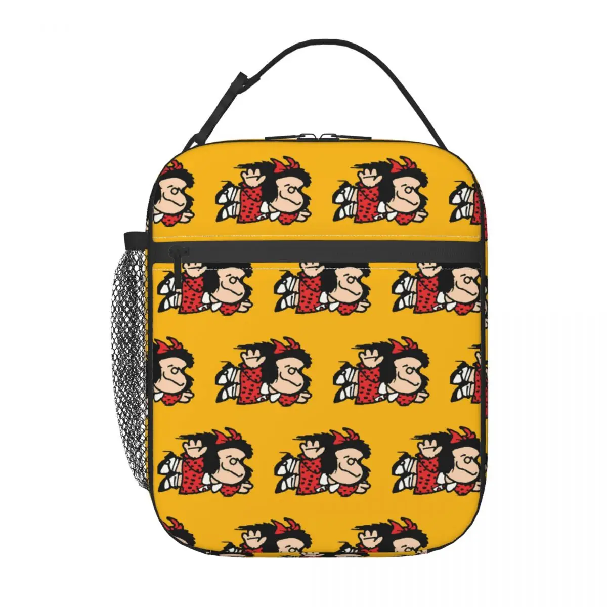 Mafalda Love Is In The Air bolsas de almuerzo con aislamiento térmico para viajes, divertidas bolsas de comida portátiles, contenedor, fiambreras térmicas