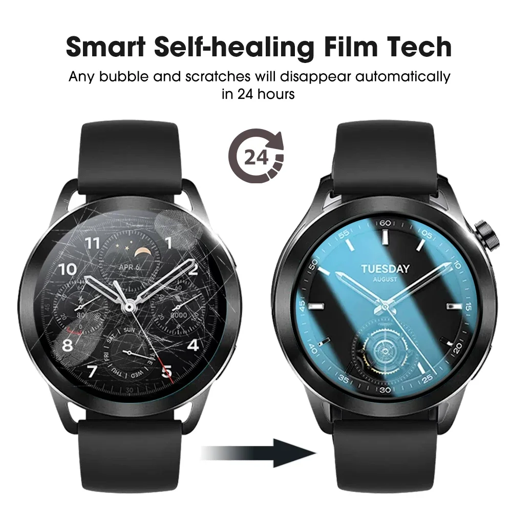 For Xiaomi Watch S1 Active S3 S1Pro Soft Screen Protector Clear 3D Curved Film For Mi Watch S1 Pro MiWatch S3 Not Tempered Glass