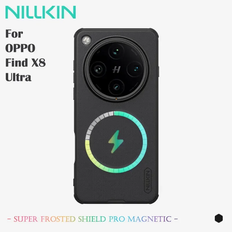 NILLKIN Super Case tui Magntique pour OPPO Find X8 Ultra 5G Militaire-Grade 360    Housse mate anti-rayures impermable pour pare-chocs en TPU