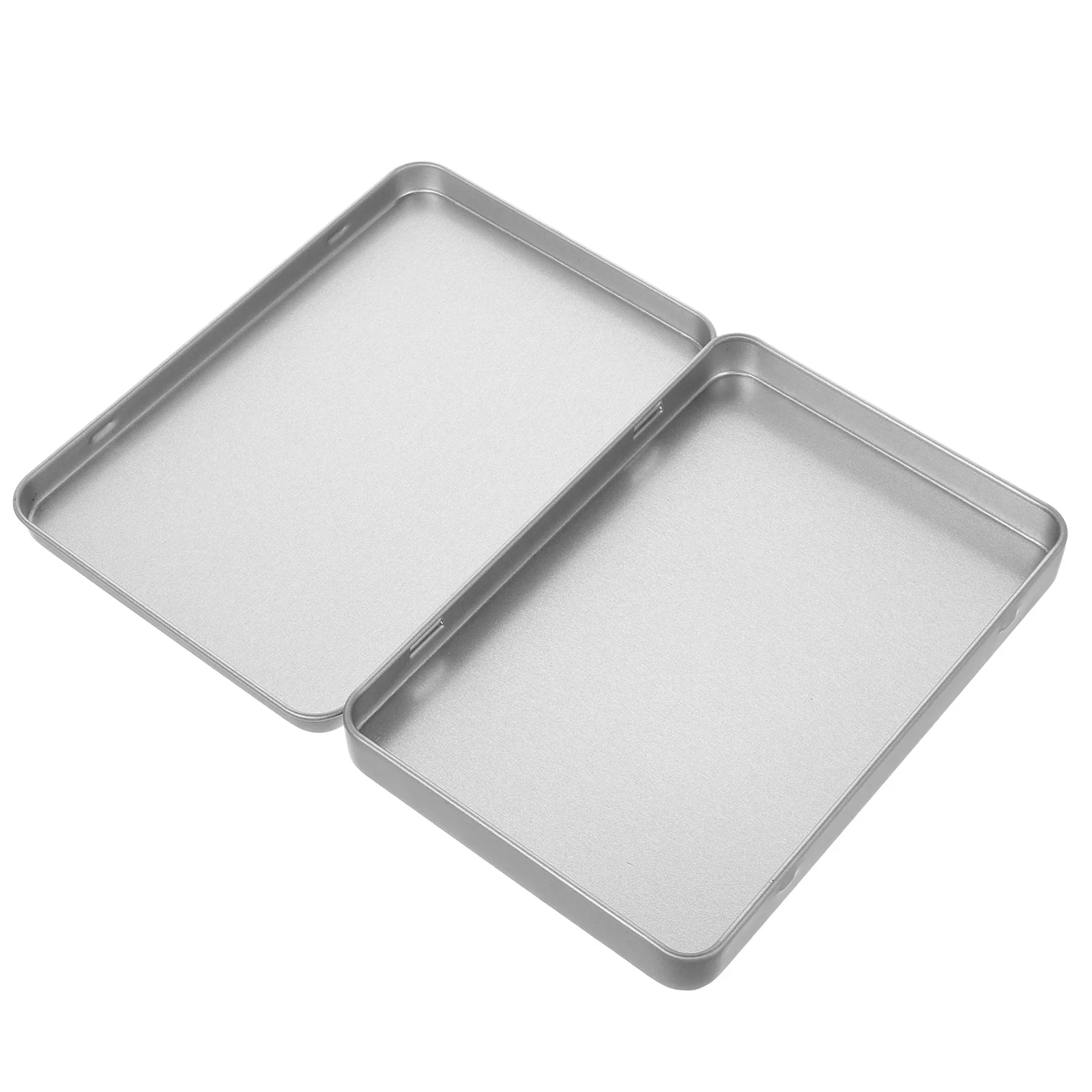 

1pcs Gaming Card Storage Case Protective Tinplate Box for Cards Suitable Size Trading Card Holder Compact Small Tin Box