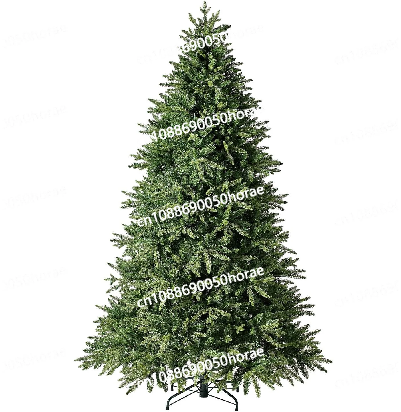 Green Deluxe Encrypted Simulation Pe/pvc Hybrid Christmas Tree 1.5m 1.8m To 2.1m Automatic Tree Customization