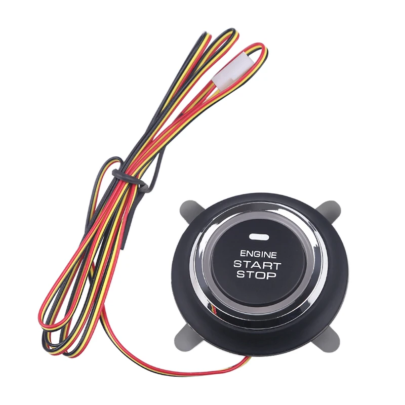 Interruttore di avviamento dell\'accensione universale 12V pulsante di arresto dell\'avviamento del motore dell\'auto ingresso senza chiave accessori