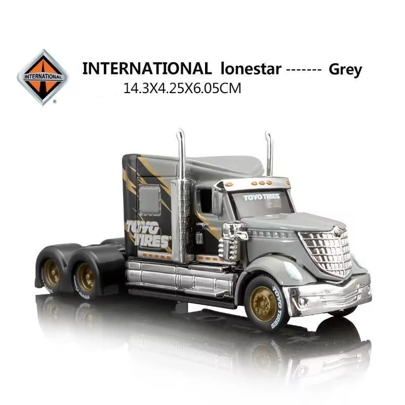 New Maisto Alloy Truck Trailer Head Car Model Diecasts Metal Container Truck Engineering Transport Vehicles Car Model Kids Gifts