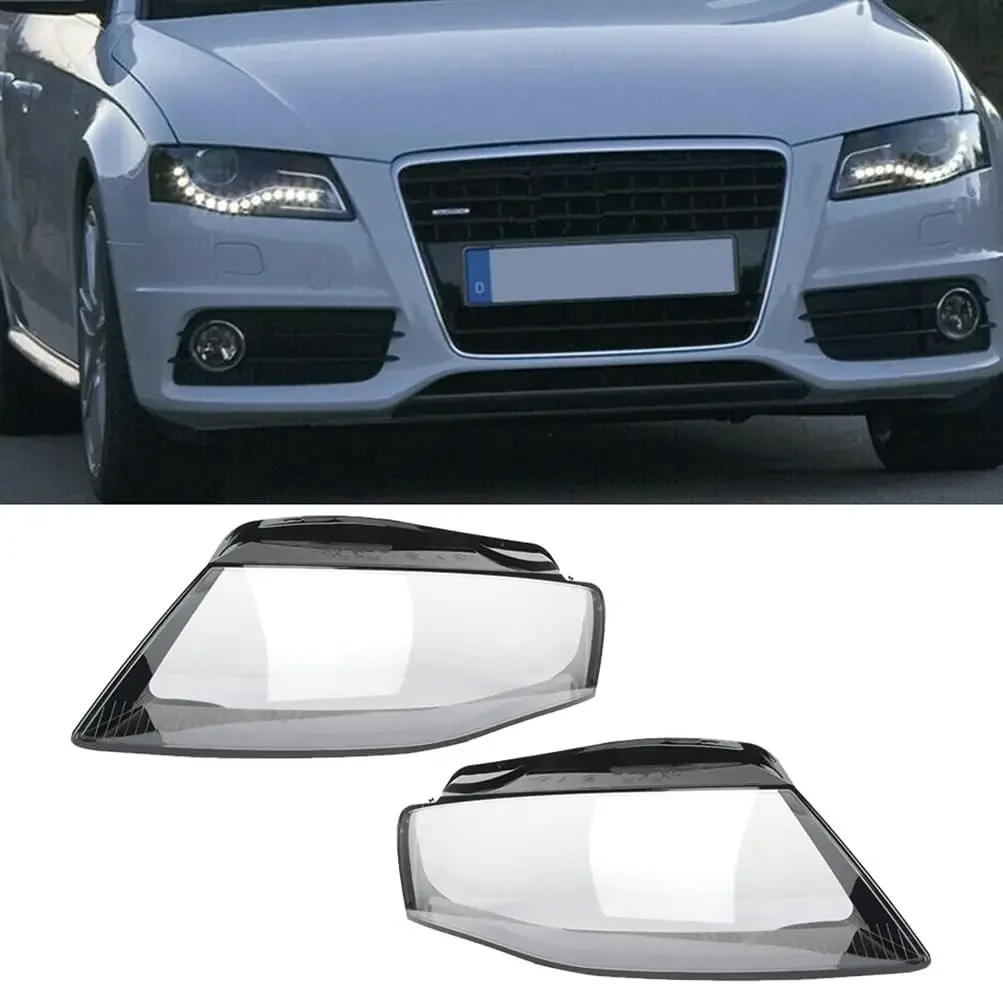 

Left/Right Front Headlight Lens Cover For Audi A4 A4L B8 2009 2010 2011 2012 Transparent Lampshade Clear Headlamp Shell