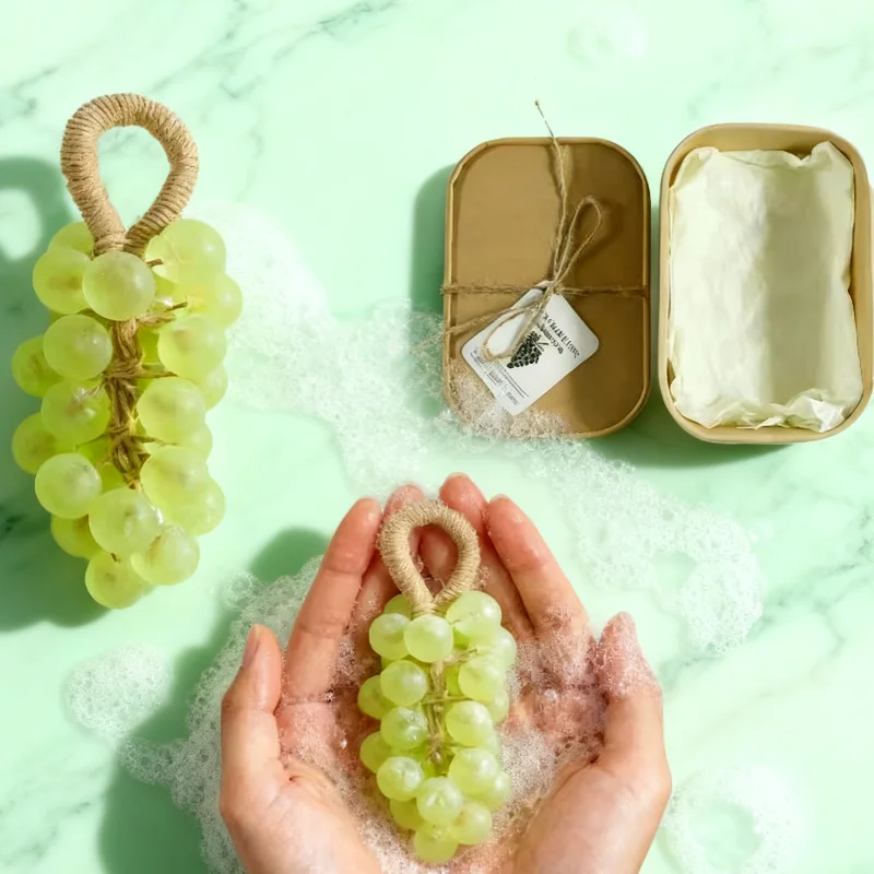 Perle Trauben Seife Bad Hand Waschen Feuchtigkeitsspendende Grüne Trauben Haufen Handgemachte Seife Geschenk Box Zu Senden Freunde Geschenk Neue Kreative Seife