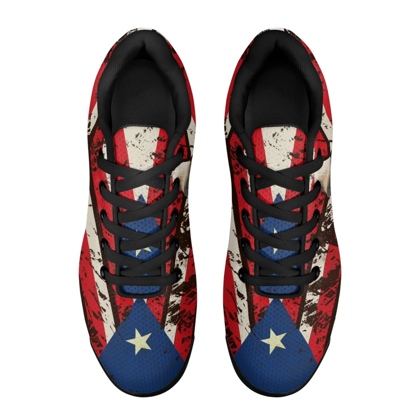 PENSTROLL Distressed Flag Fort Breathable Training Athletic Shoes for Basketball Mesh Men's Air Running Shoes Mesh Shoes