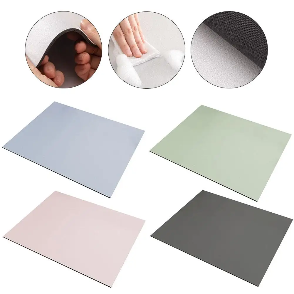 Versatile 50x50cm Diatom Mud Mat Dustproof, Non-Slip Cover For Washers & More Diatomaceous Earth Bath Mat Diatom Foot Mats